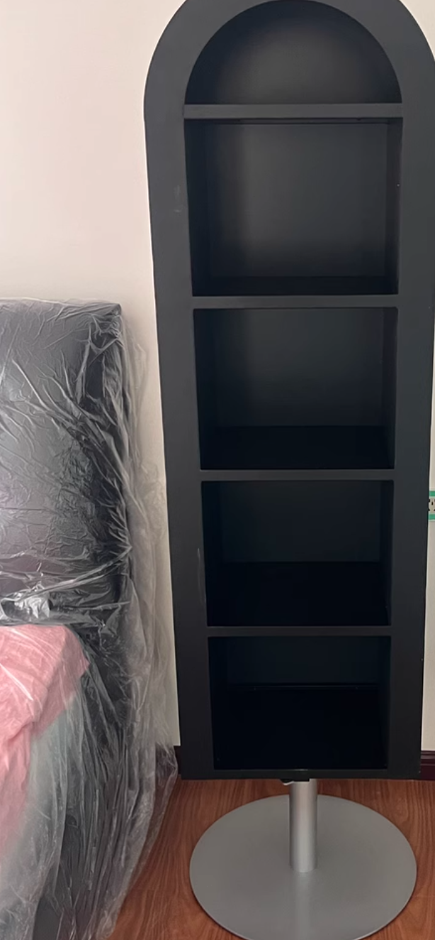  مرآة دوارة مع رف كتب  