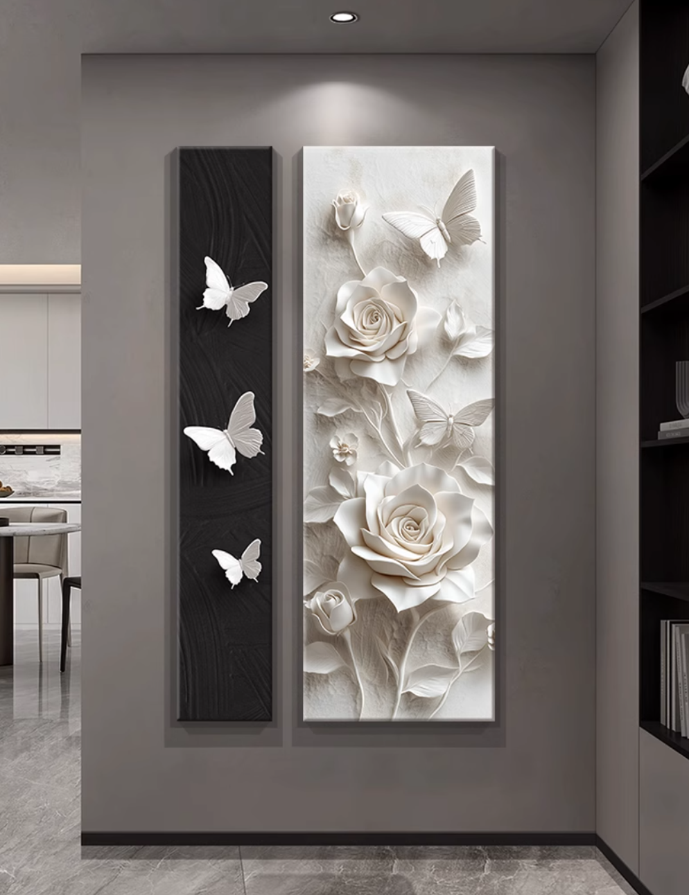  Two-part flower shape board 