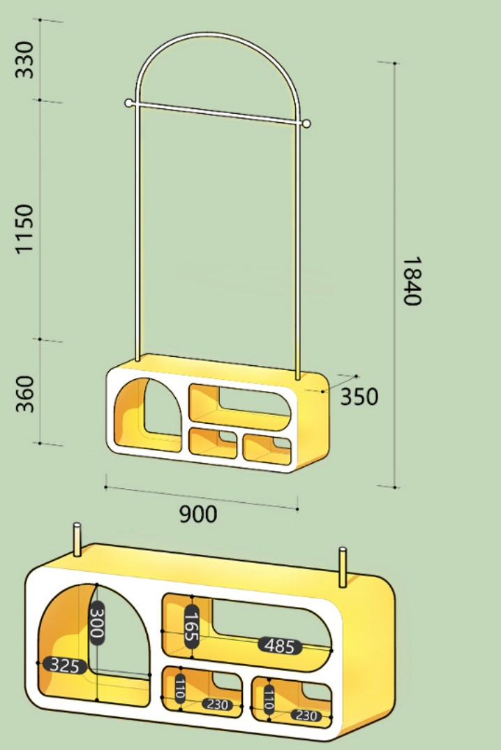  Multifunctional mobile stand 