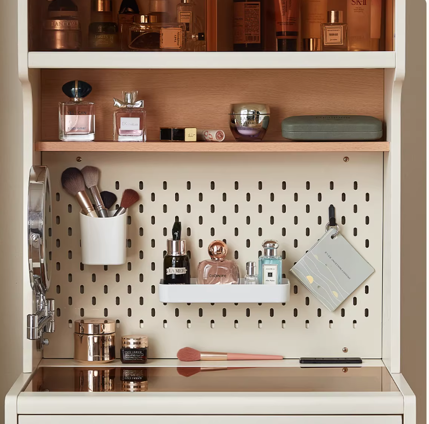  Compact dressing table with chair and illuminated mirror 