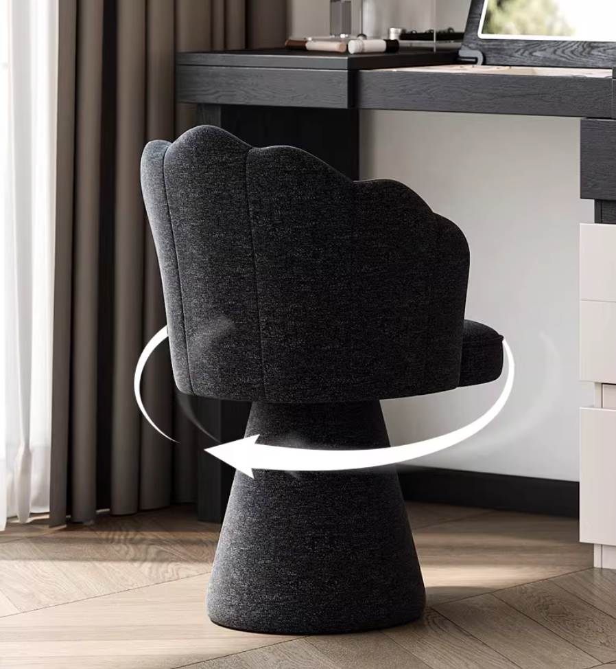  Decorative table with integrated cabinet and foldable mirror 