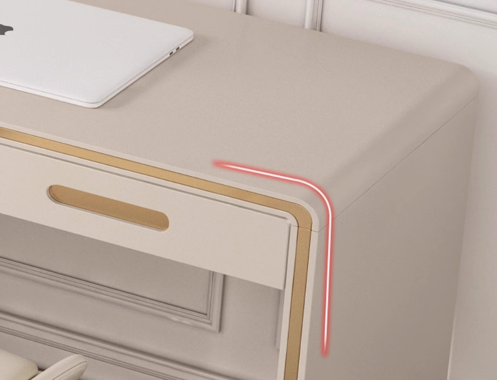  Retractable double desk 
