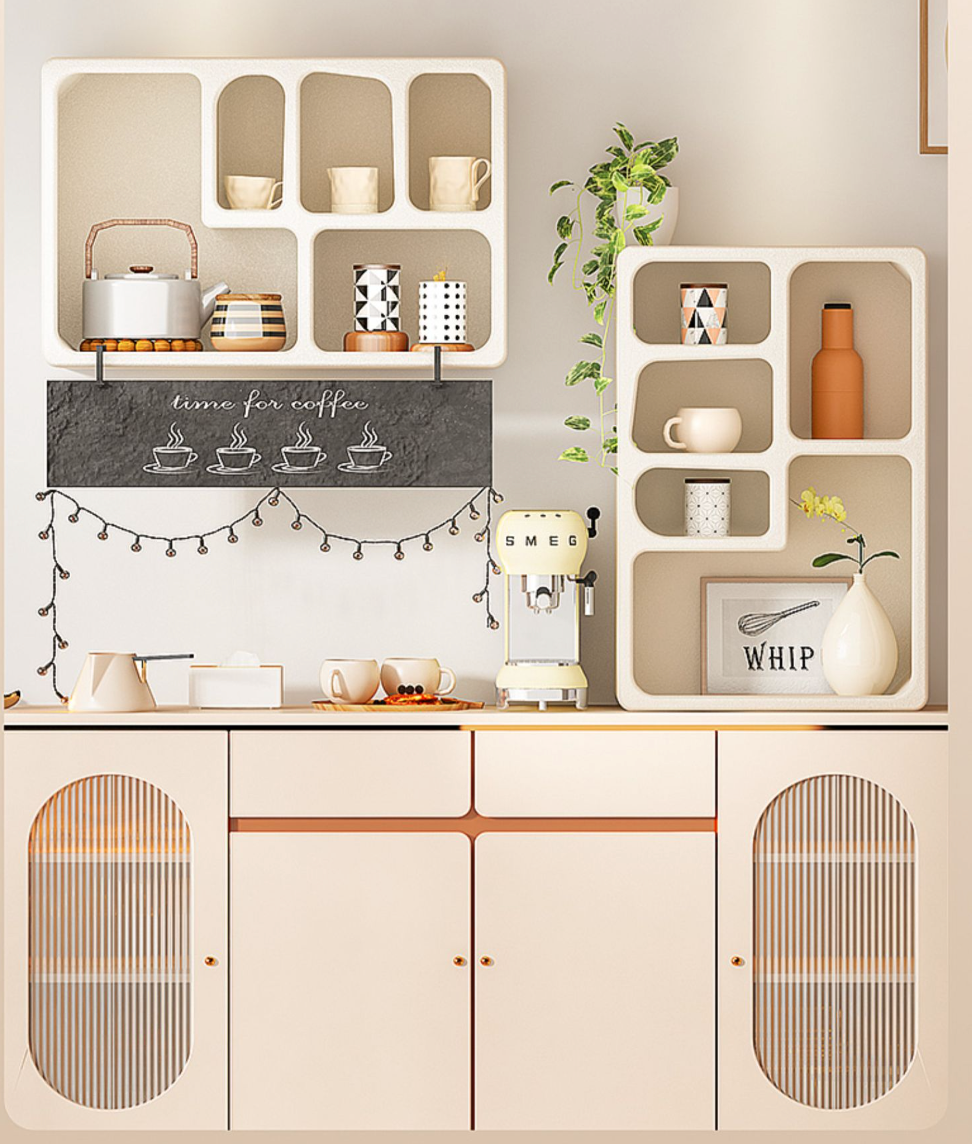  Curved storage shelf 