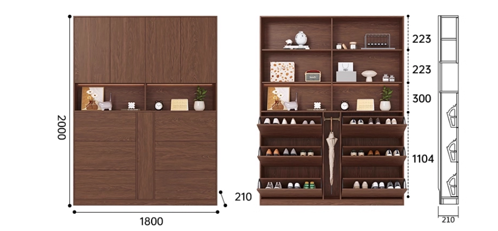  Guobu Slim Shoe Cabinet 
