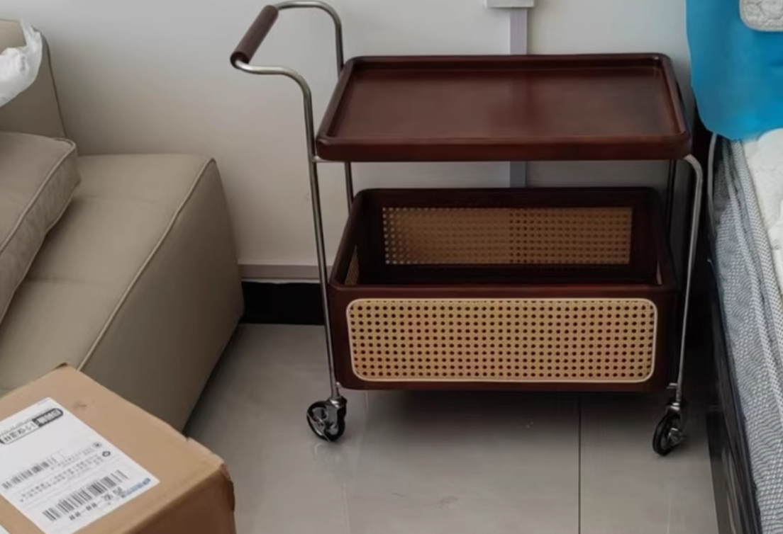  Rattan side table 