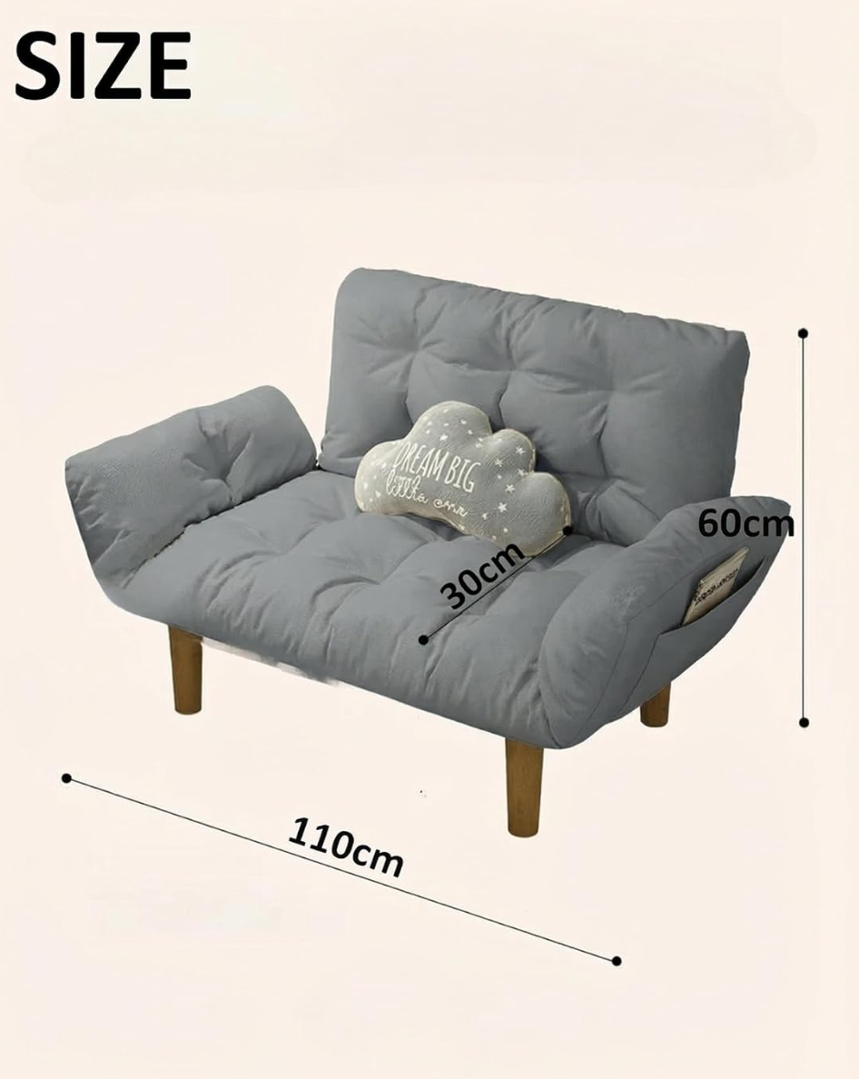  Folding sofa that converts into a bed with adjustable armrests (Delivery within 3 working days in Riyadh) 