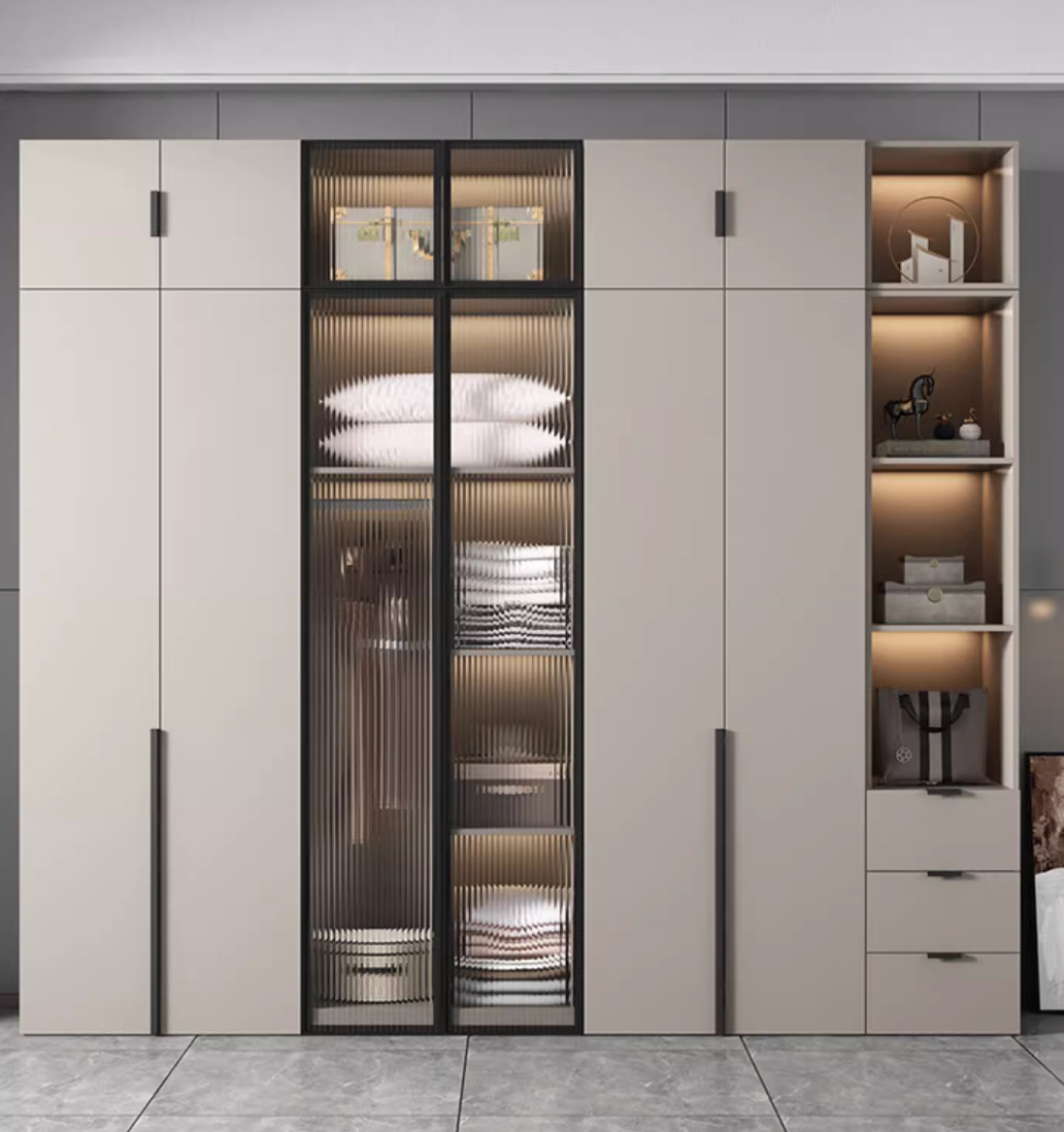  Glass door wardrobe 