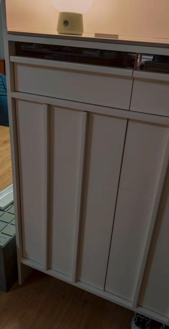  Wooden shoe cabinet for the entryway with mirror and bench 