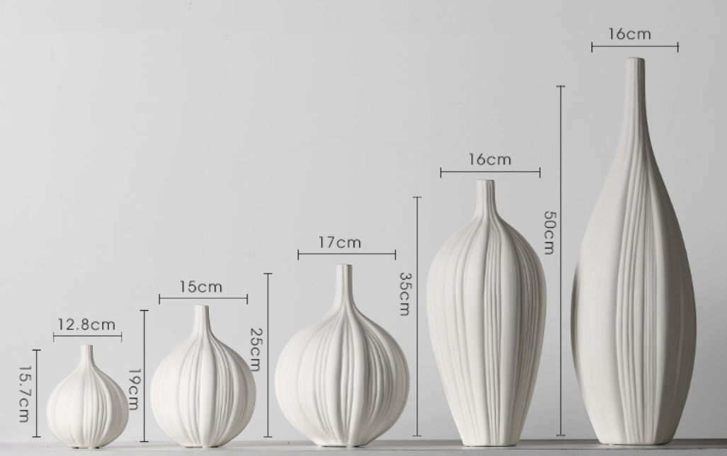  Ceramic vase set 