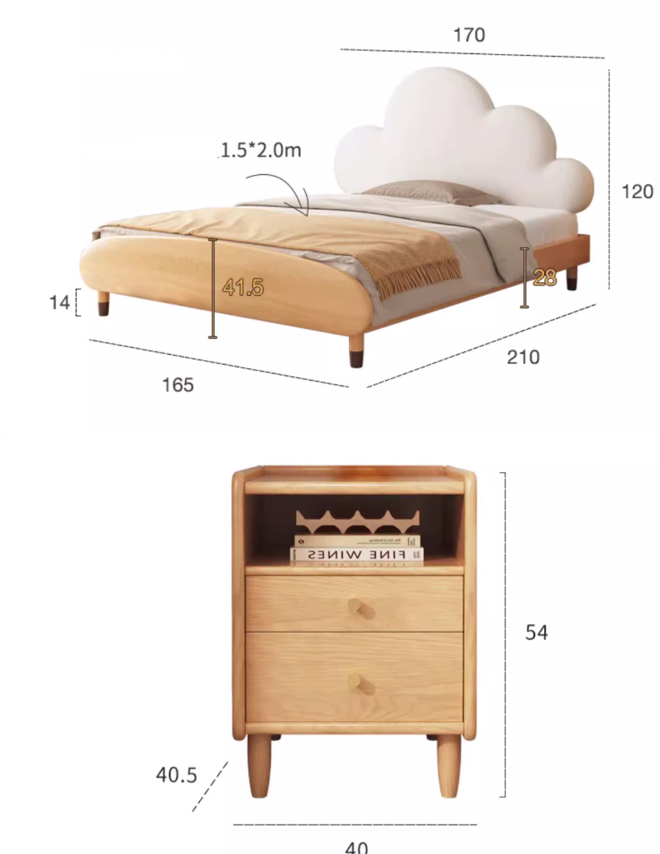  Cloud shaped baby bed 