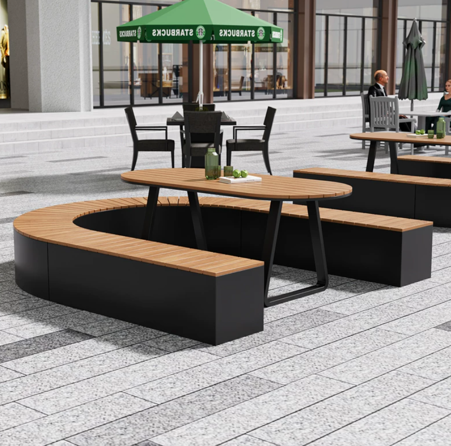  Goba integrated and modern chair and table 