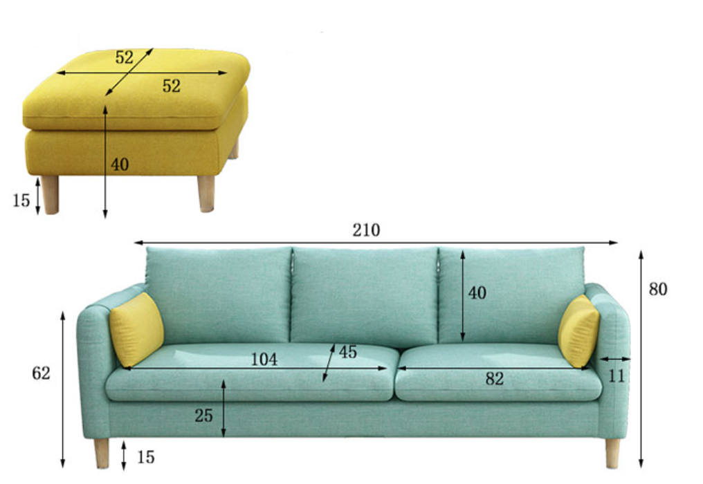  Sofa with pedal 