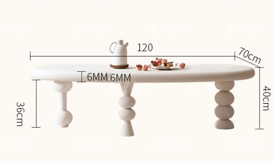  Cream style table 