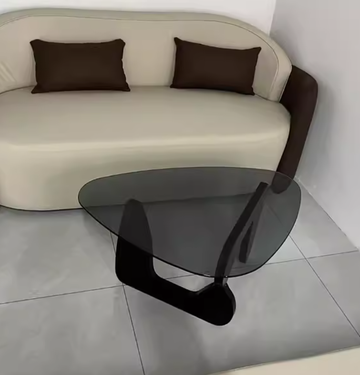  Modern table with glass top 