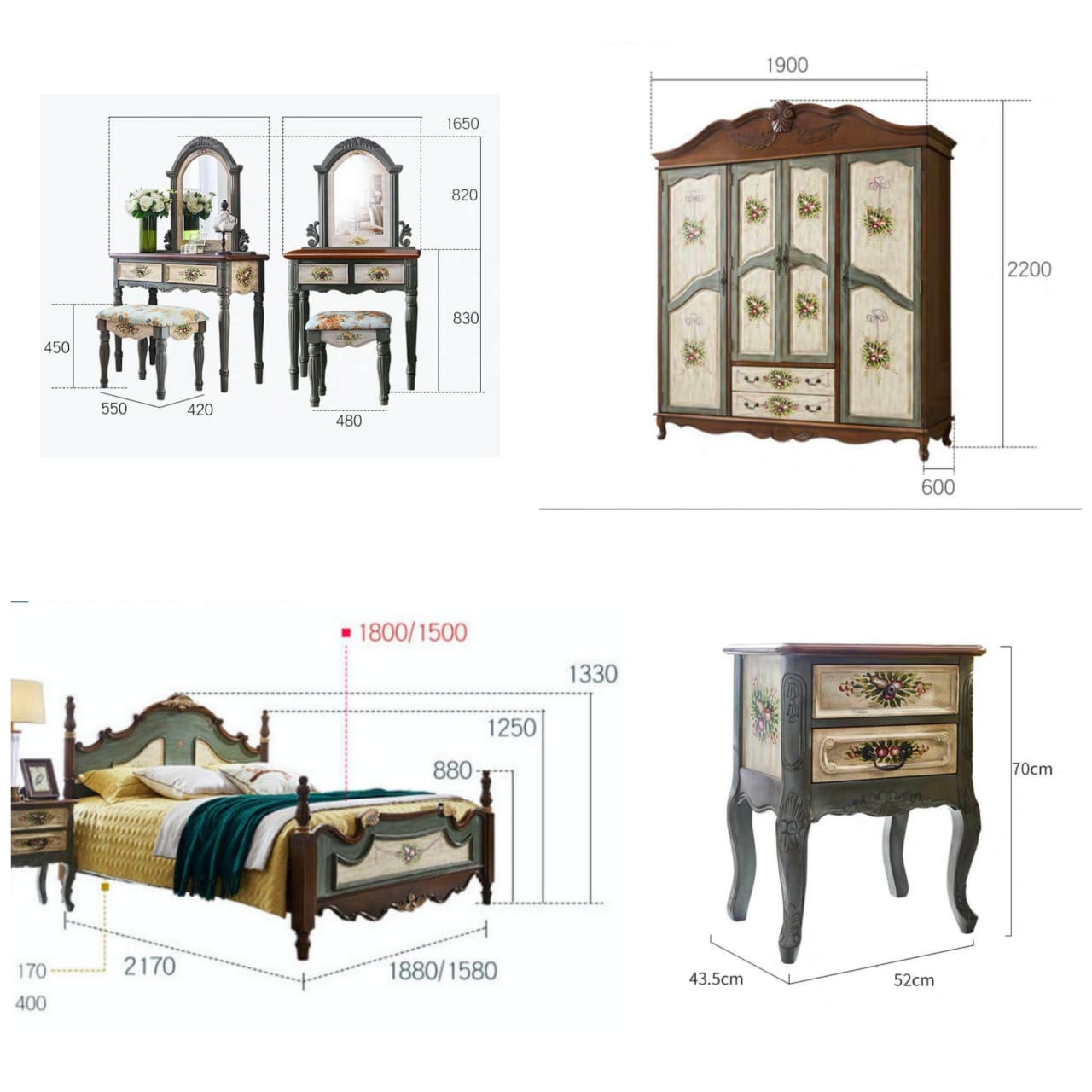  classic bed room furniture  