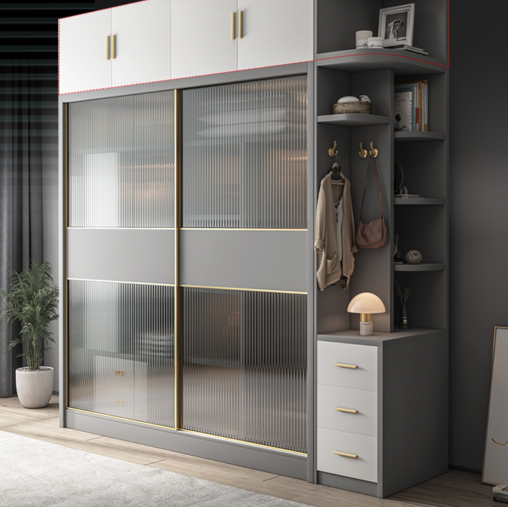  Wardrobe with glass doors 