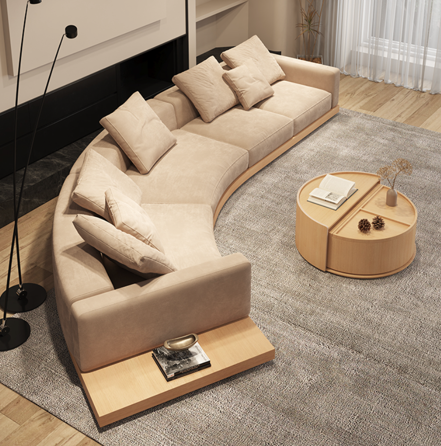  Wabi-sabi . Curved Sofa 