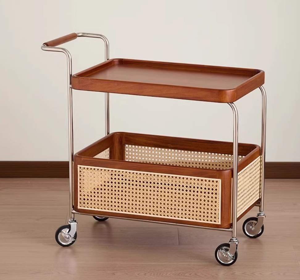  Rattan side table 