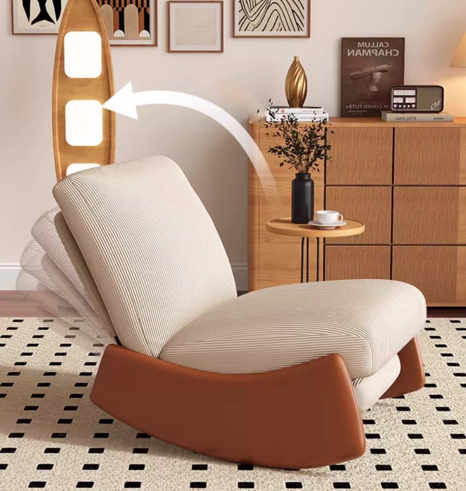  Rocking sofa and footstool 