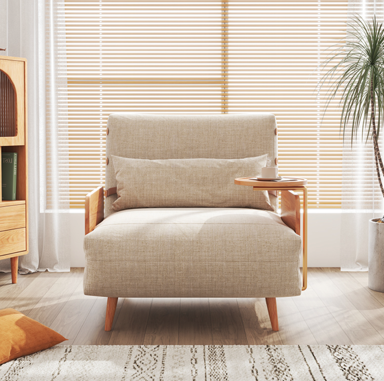  Warner sofa bed with side table 
