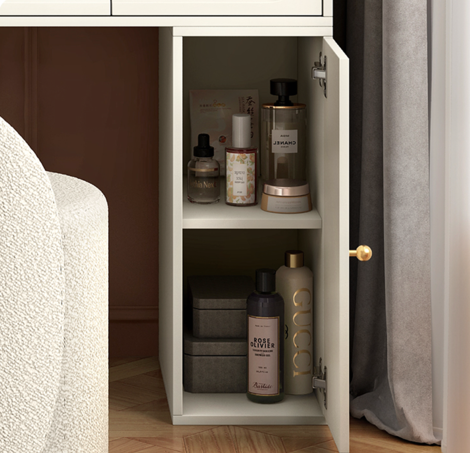  Nordic dressing table with chair and mirror 