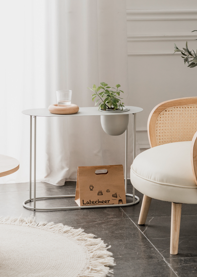  table with planter basin 