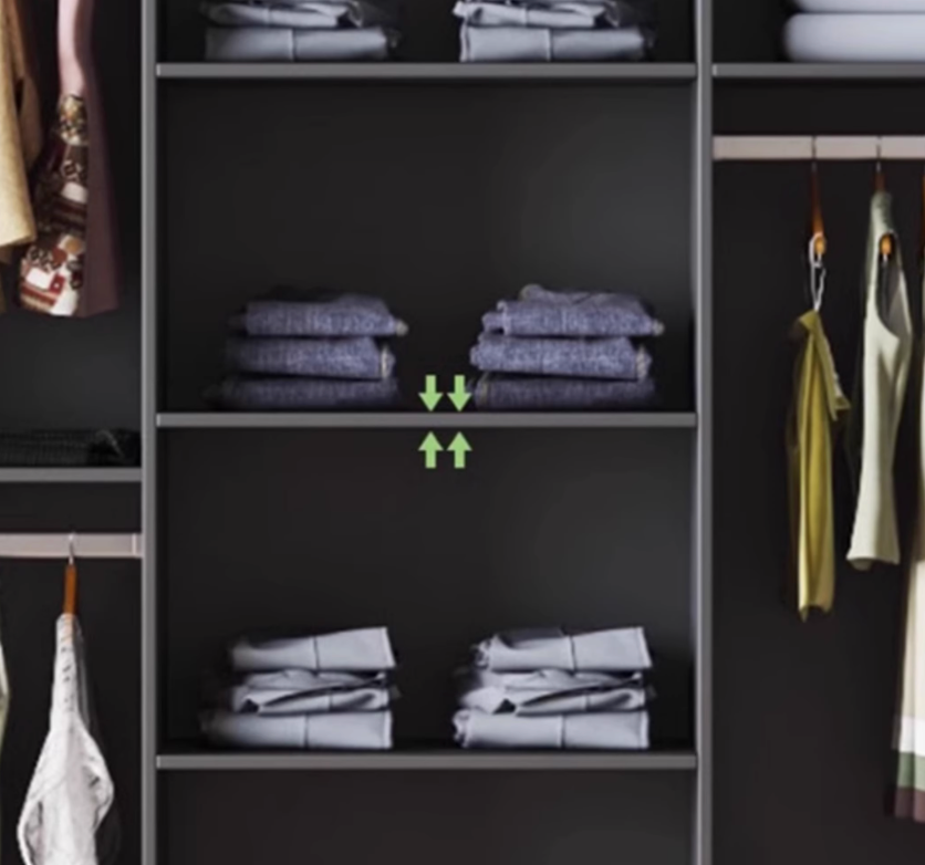  Wardrobe of multiple sizes 