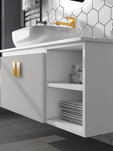  BAYKA Washbasin with Mirror (Fast Delivery - Delivery within 15 working days) 