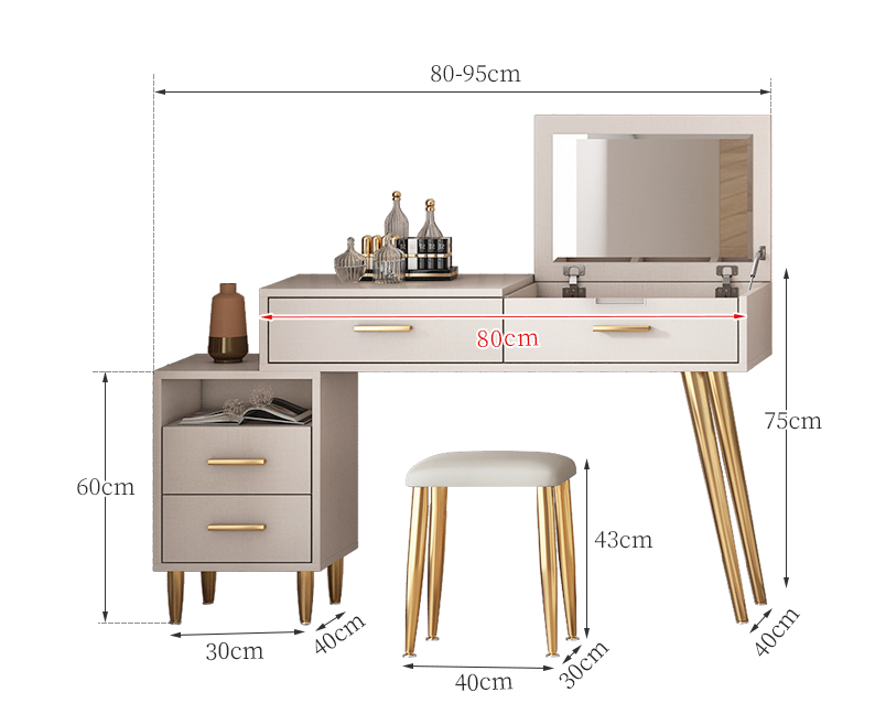  غرفة نوم كلاسيك خشب زان مع دولاب ملابس كبير مذهب - KS-Furniture 