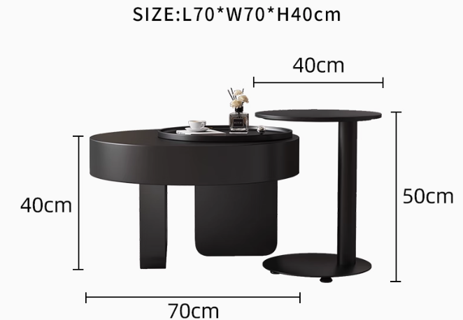  Round coffee table 