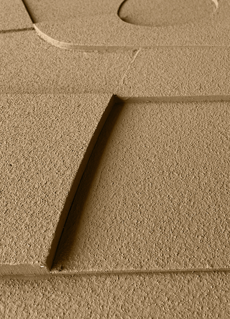 Two 3D sandstone panels 