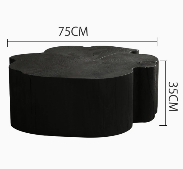  Irregular tree trunk coffee table 