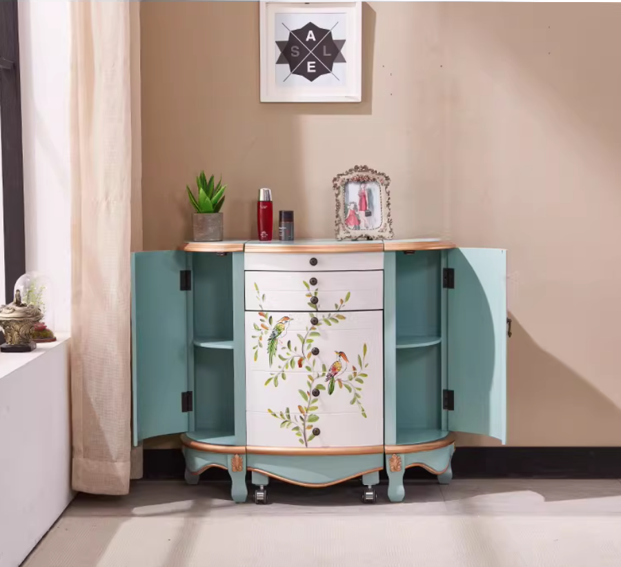  Rustic Style Multifunctional Vanity Table 