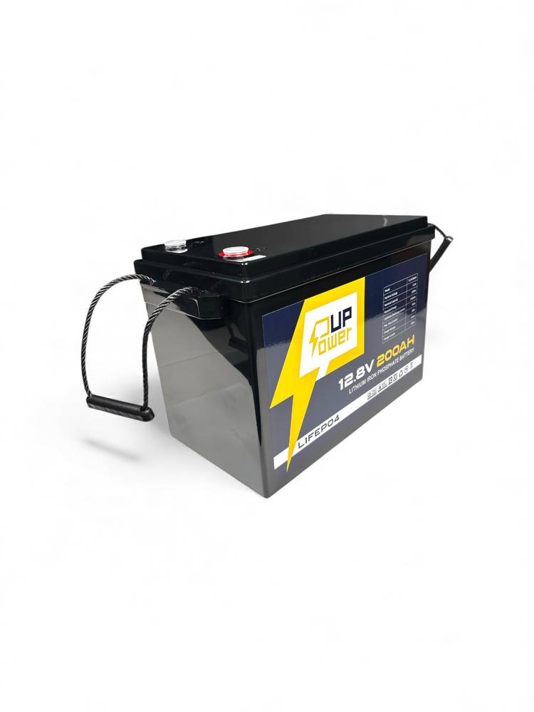 بطارية ليثيوم LiFePO4 12.8V 200A 20cm من PowerUp