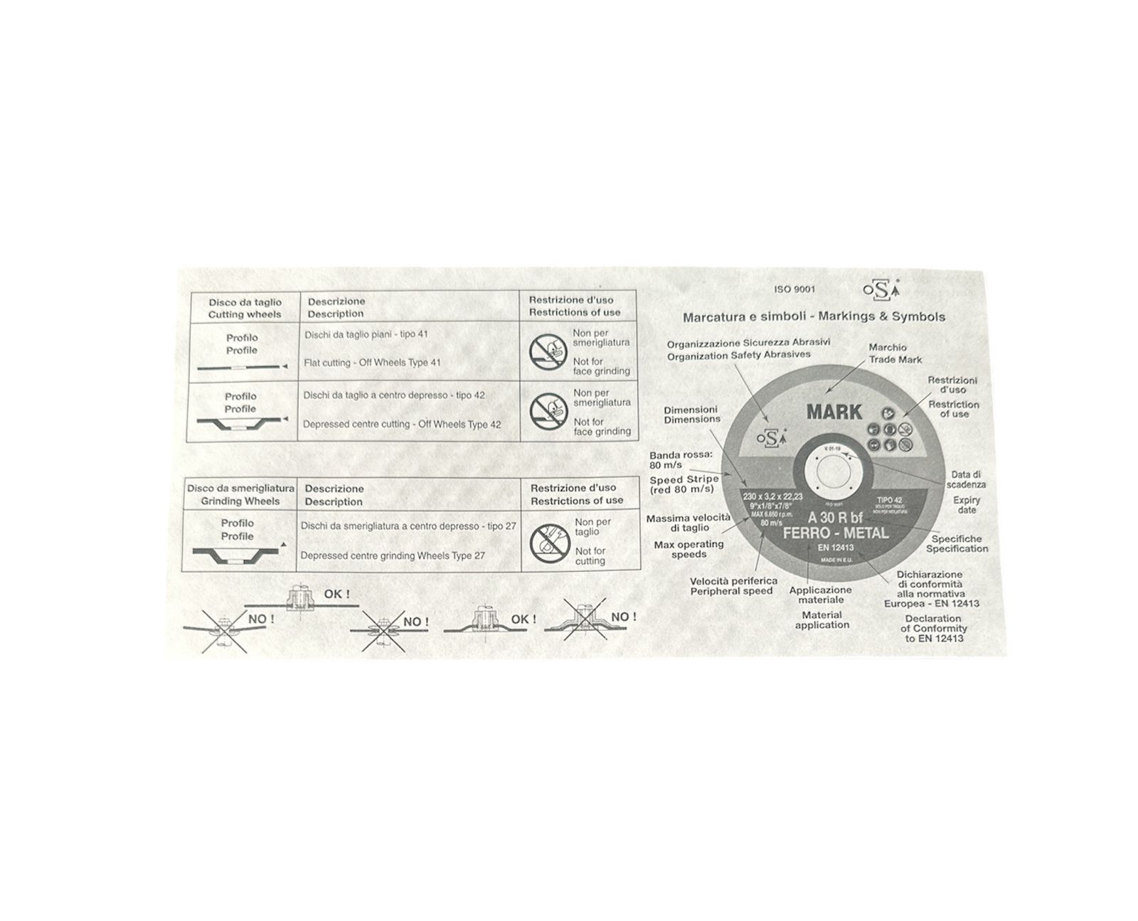 ريشة قص حديد ديسك 350x2.6x25.4 (CHOP SAW) (14 بوصة)