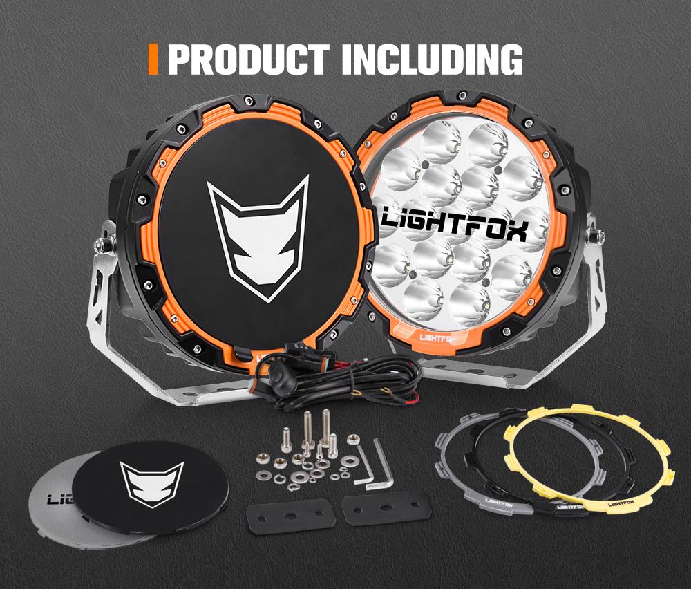 طقم كشافات 7 انش عدسات اوسرام من شركة لايت فوكس LIGHTFOX الاستراية