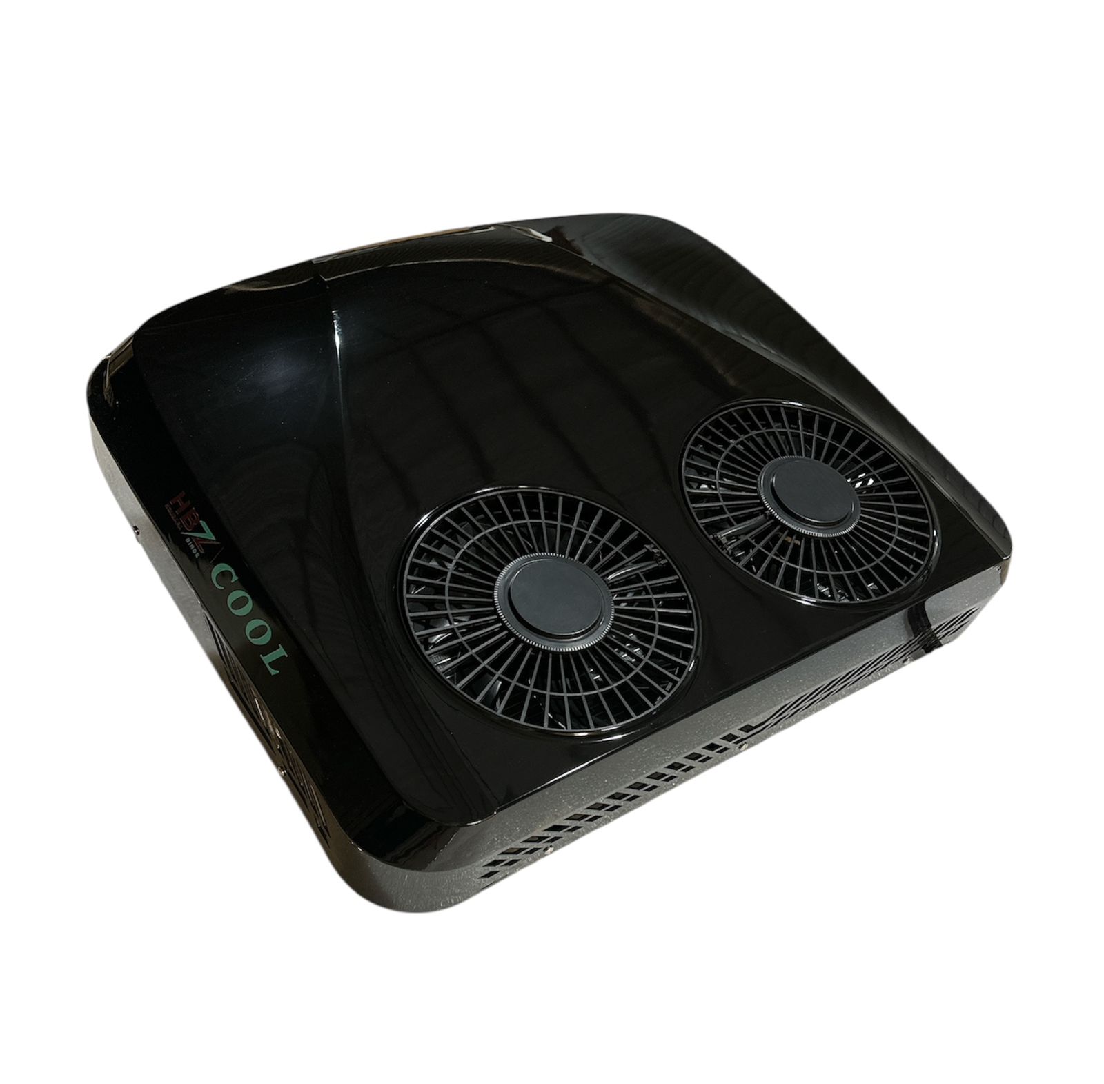 مكيف هواء يعمل بنظام 12 فولت HBZ COOL Double fan اسود