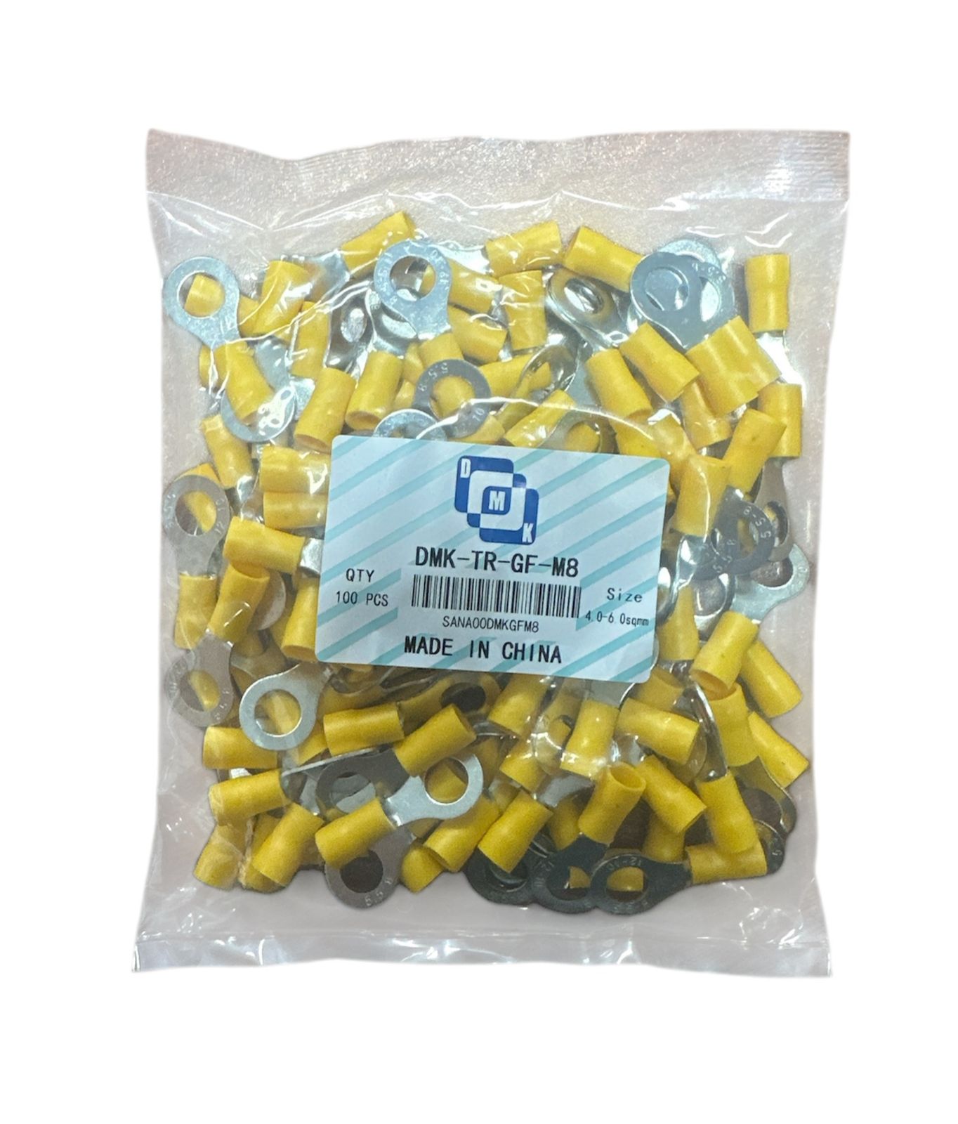 راس كيبل دائري   DMK-TR-GF-M8-100pcs-5.5-8mm