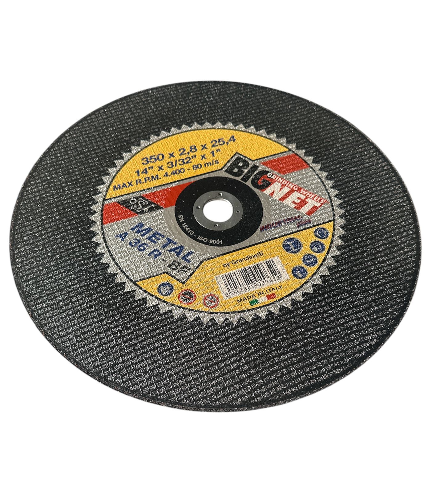 ريشة قص حديد ديسك 350x2.6x25.4 (CHOP SAW) (14 بوصة)