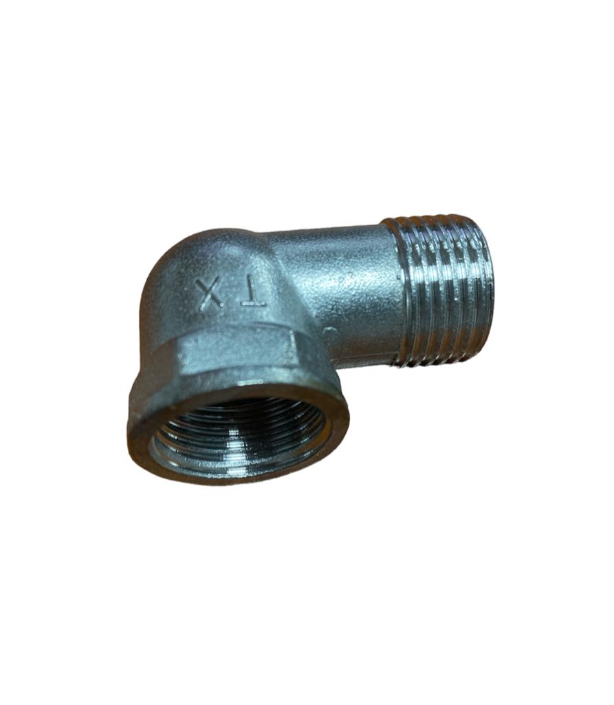 كوع ذكر استيل 304 1/2 بوصه