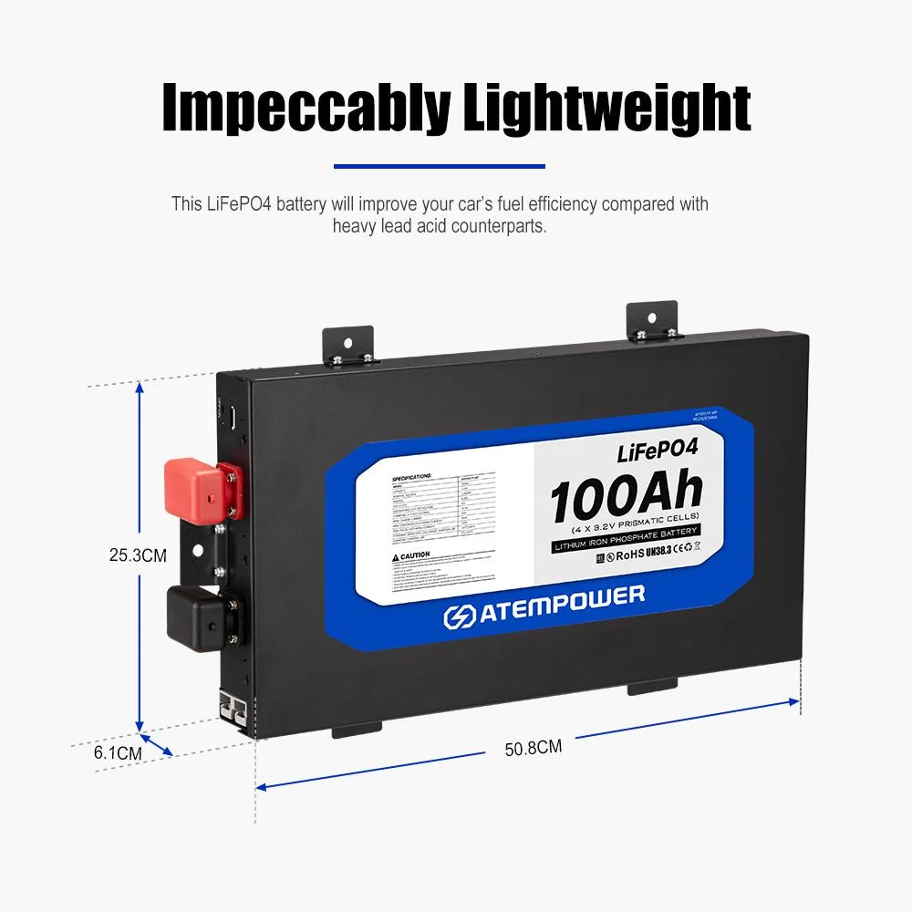 بطارية ليثيوم 100 أمبير نحيفة - الإصدار الثالث ATEM POWER