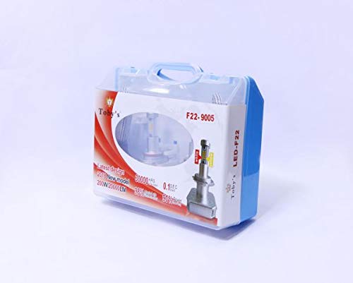 لمبة ليد سيارة 200 وات أصفر وأبيض توبيز Toby's F22 H7 Base Type LED Headlight