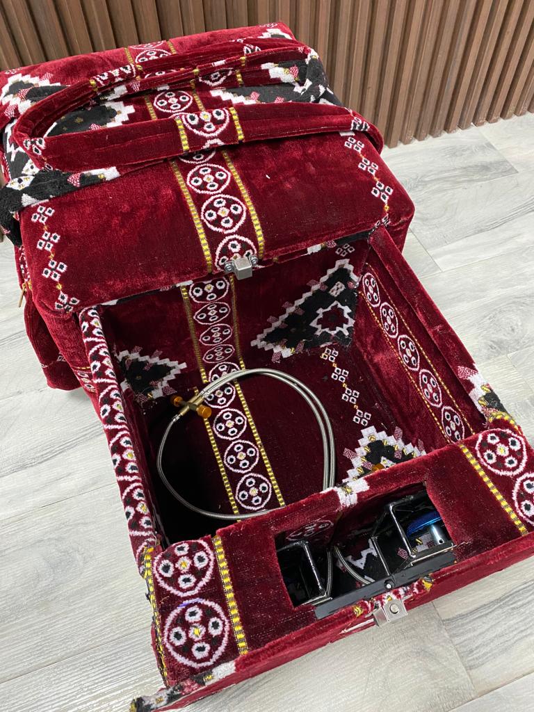 تكاية رحلات متنقلة مع درج ورف عينين جانبي