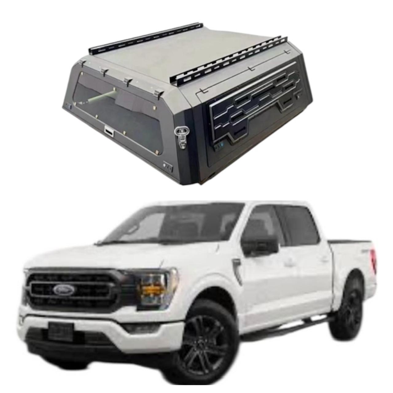 شد الكانوبي من HBZ - غمارتين F150 مديل 2016-2024  - بدون نوافذ