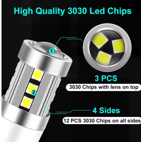 مصباح ليد ضوء خلفي للسيارة فائق السطوع T15 3030 15SMD