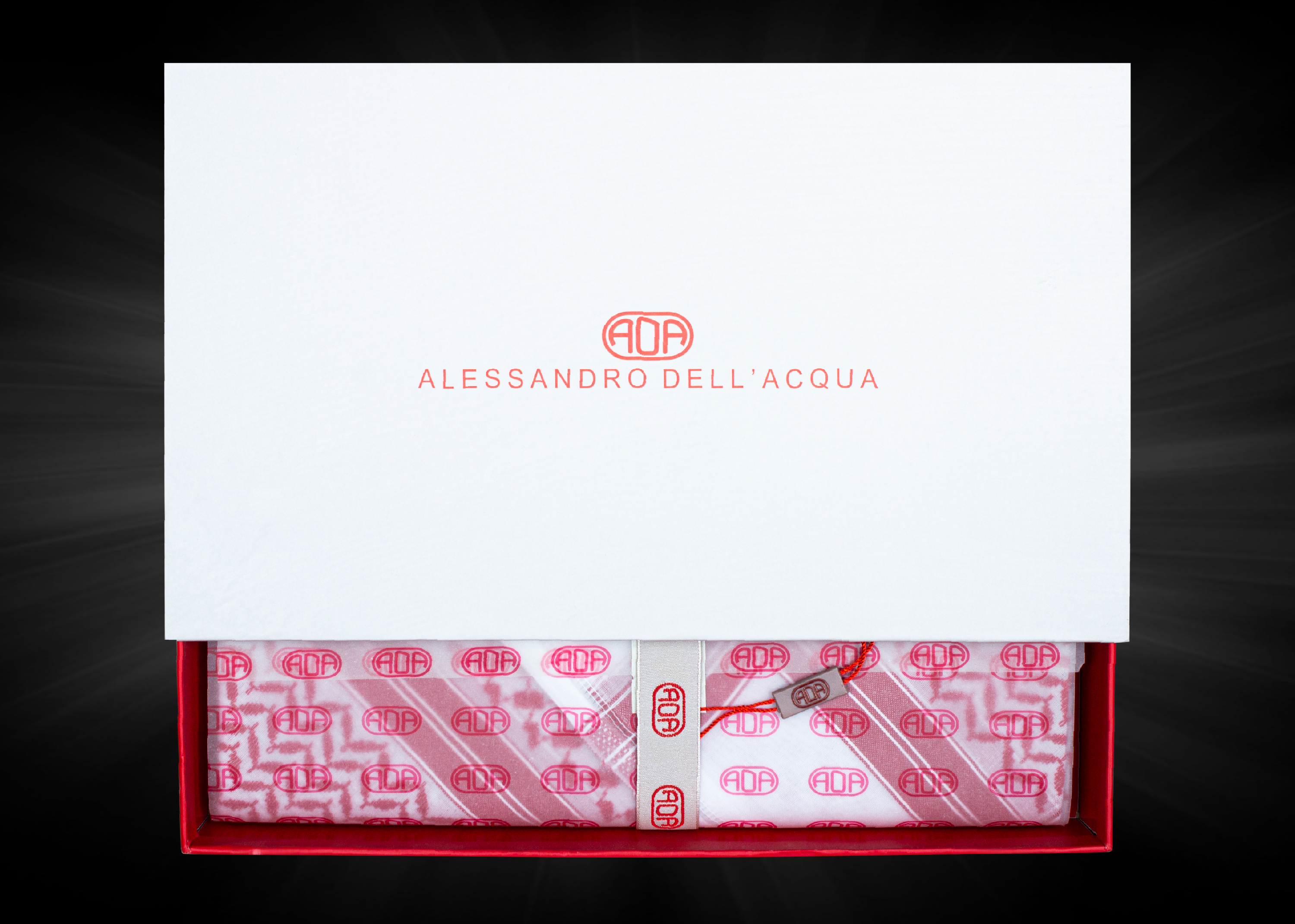 شماغ ALESSANDRO DELL ' ACQUA AN-R بلون احمر نقي
