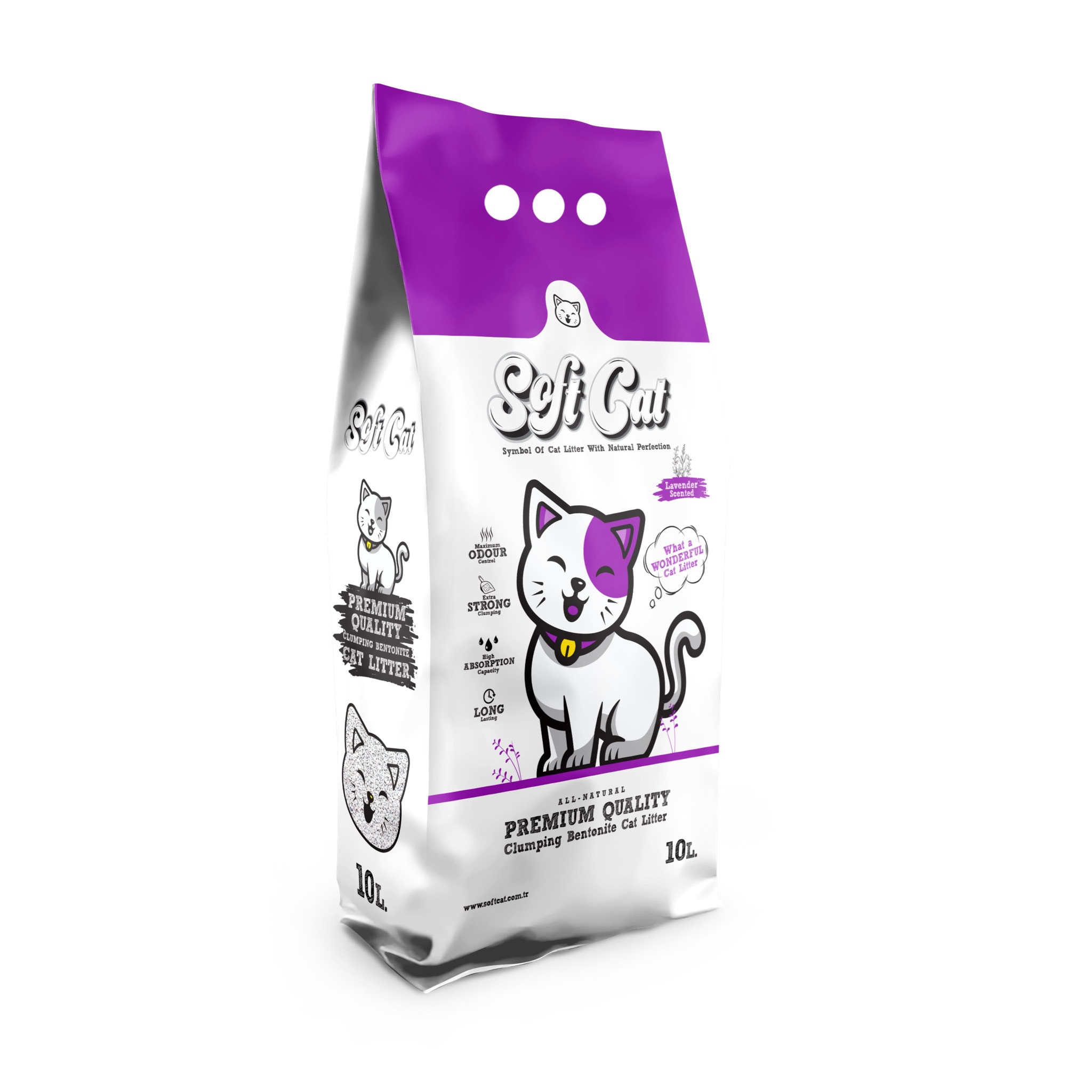 رمل سوفت كات التركي برائحة اللافندر 10L بجودة عالية