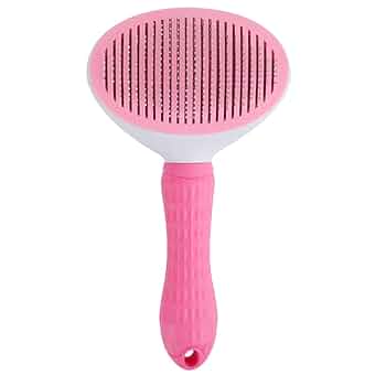 Self-Cleaning Slicker Brush Comb - Best Pet Cat Dog Grooming Long Short Hair