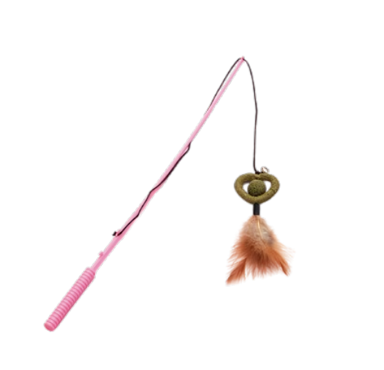 Cat Toy Cane with Heart Design - WY-D009