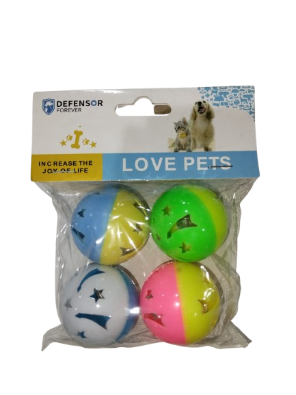 Cat toy 4 Plastic Balls Game